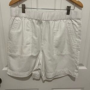NWT Talbots Cotton/ Linen Blend Pull On Shorts Size L